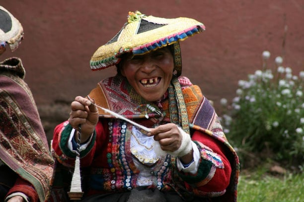 Andean mountain weaving community