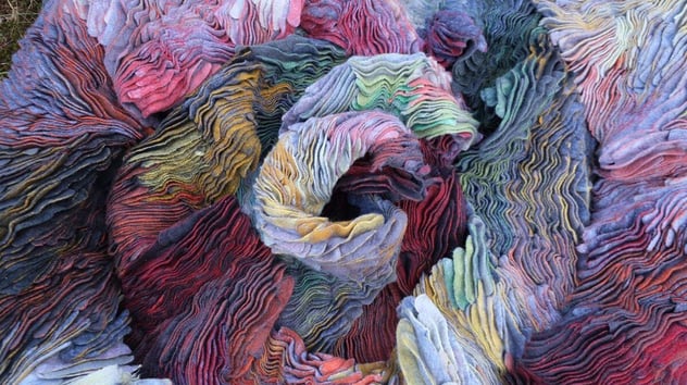 Felt and fibre artwork by Marjolein Dallinga