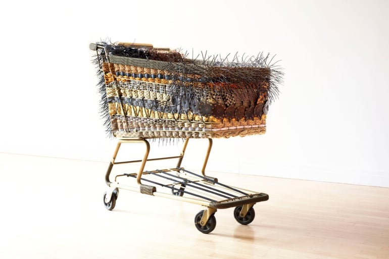 EMOTIONAL BAGGAGE CART - The Great Resignation -Theda Sandiford Artwork