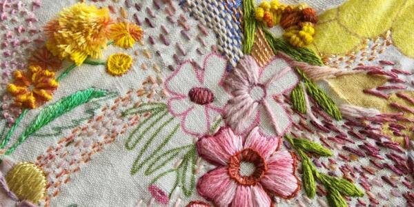 Joyful Embroidery with Fleur Woods artwork